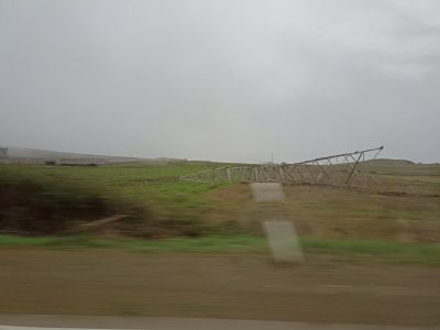 Упавшая вышка посреди Сайлент-Хилла