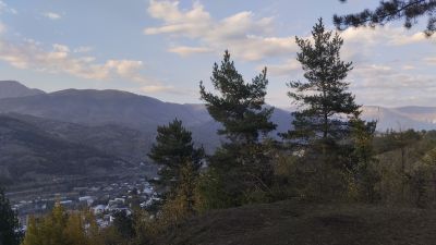 Виды, открывающиеся с обзорной полянки недалеко от пьяного леса