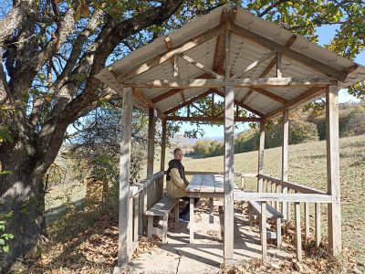 Андрей в беседке