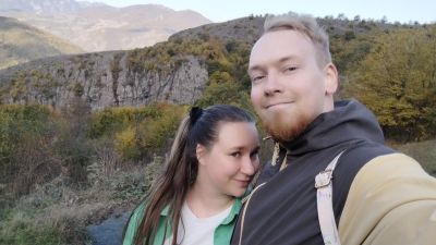 Мы на фоне красивых видов