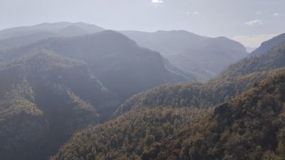 Виды после одной из трасс зиплайнов