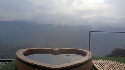 Наша ванна в форме сердца